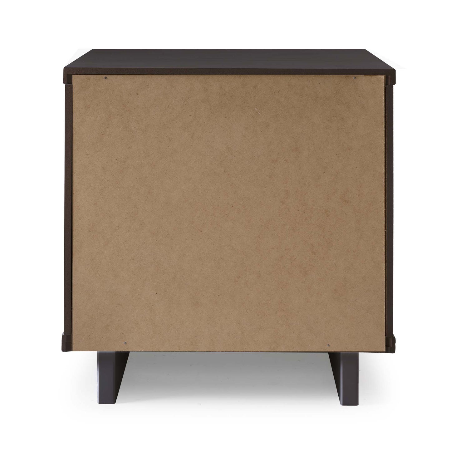 Manhattan Comfort Granville Modern Nightstand 1.0 with 1 Full Extension Drawers in Dark Grey NS-5005