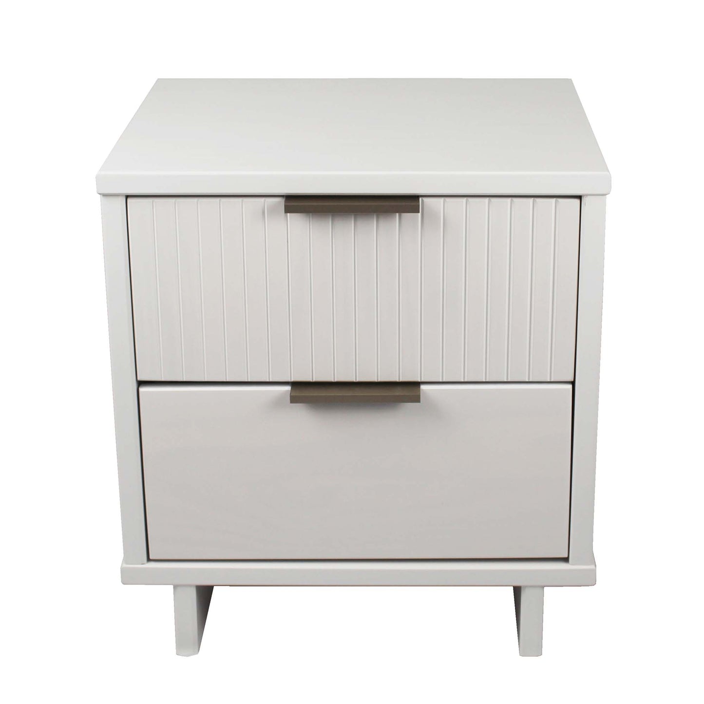Granville Modern 18" Nightstand in White (2-Drawer) NS-5011