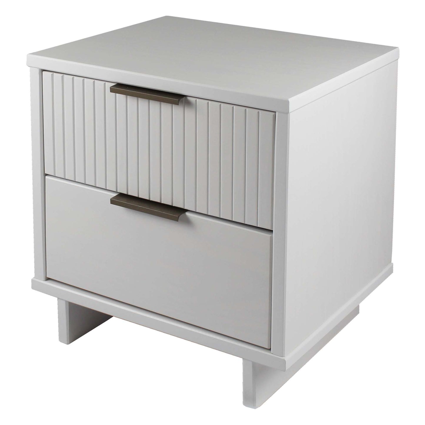 Granville Modern 18" Nightstand in White (2-Drawer) NS-5011