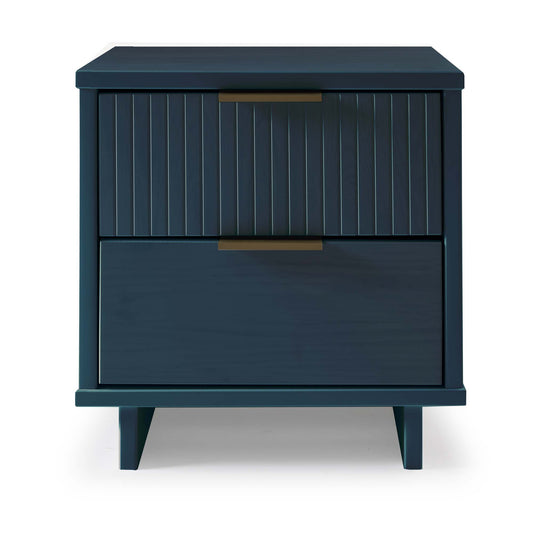 Granville Modern 18" Nightstand in Midnight Blue (2-Drawer) NS-5014