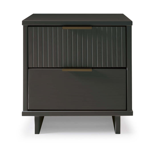Granville Modern 18" Nightstand in Charcoal Gray (2-Drawer) NS-5015