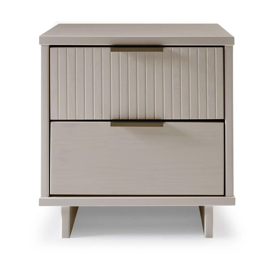 Granville Modern 18" Nightstand in Light Gray (2-Drawer) NS-5016