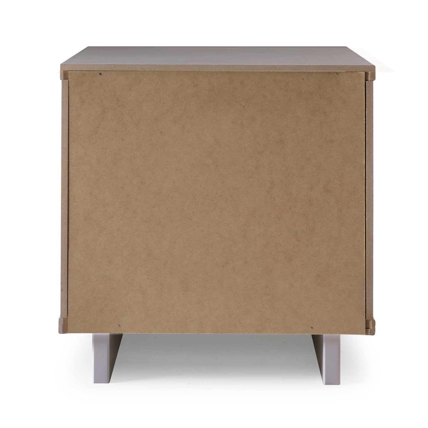 Manhattan Comfort Granville Modern Nightstand 2.0 with 2 Full Extension Drawers in Light Grey NS-5016