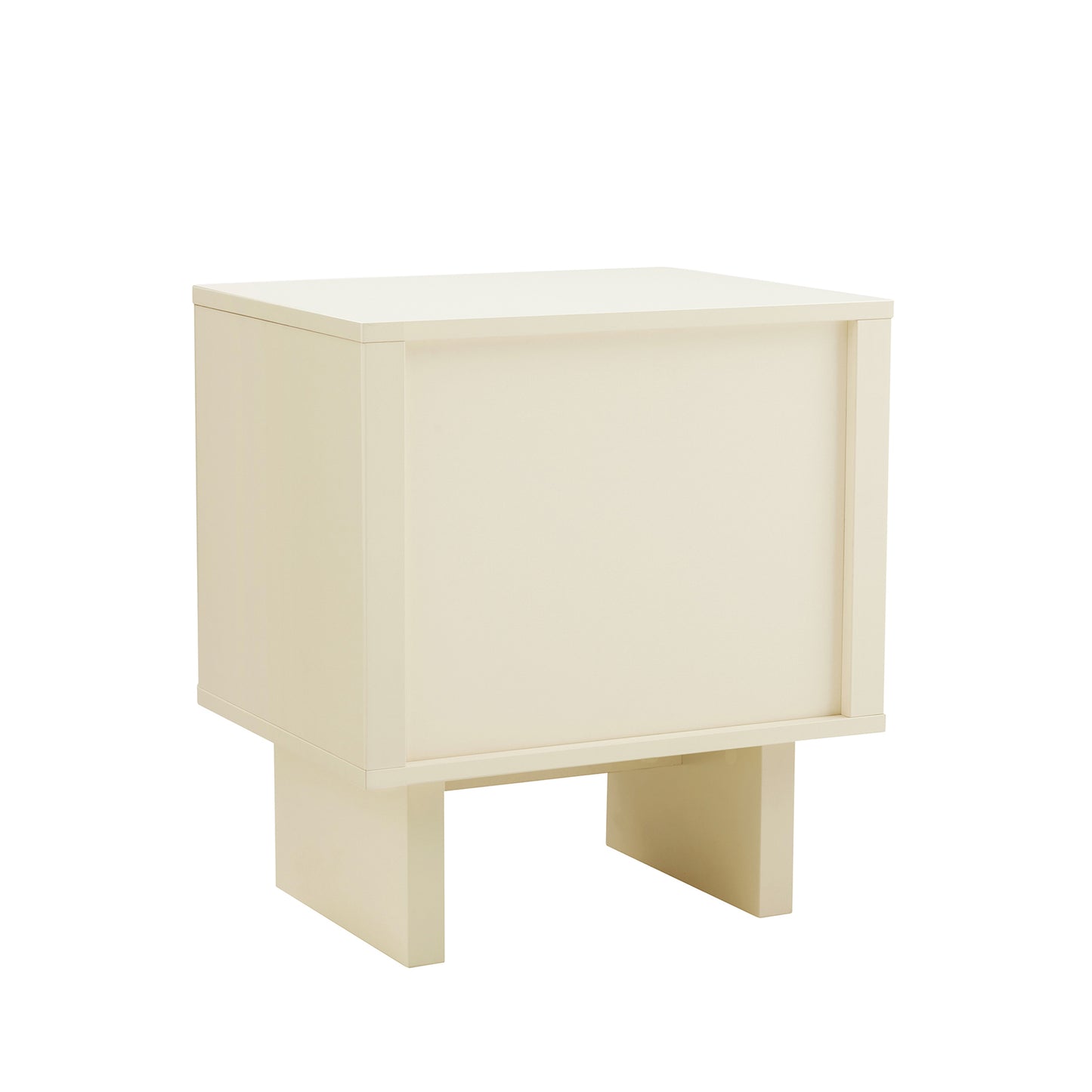 Ella Modern 20" Nightstand in Cream (1-Drawer) NS005-CR