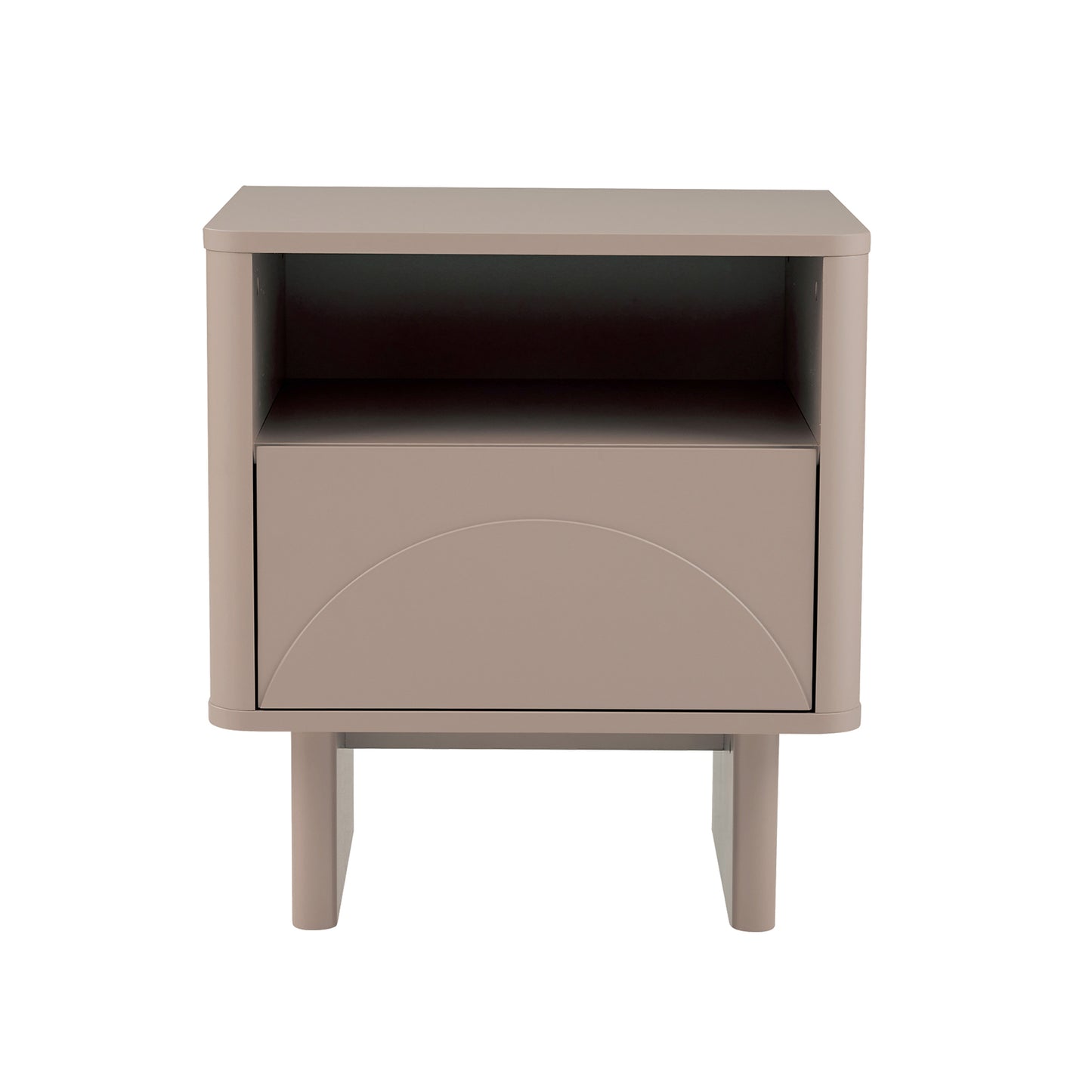 Ella Modern 20" Nightstand in Mocha (1-Drawer) NS005-MO