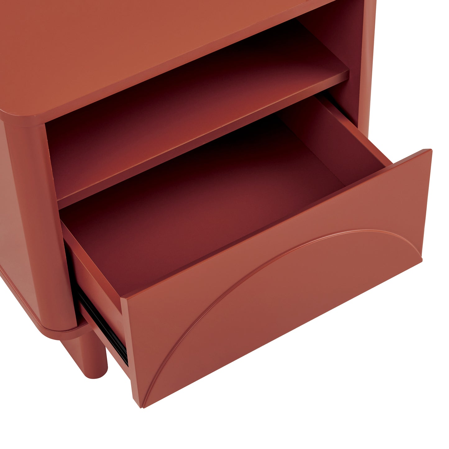 Ella Modern 20" Nightstand in Terracotta (1-Drawer) NS005-OR