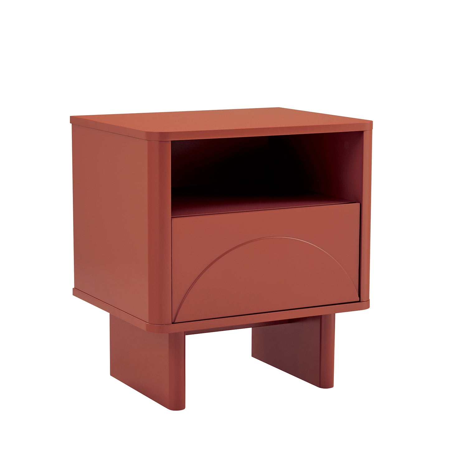 Ella Modern 20" Nightstand in Terracotta (1-Drawer) NS005-OR