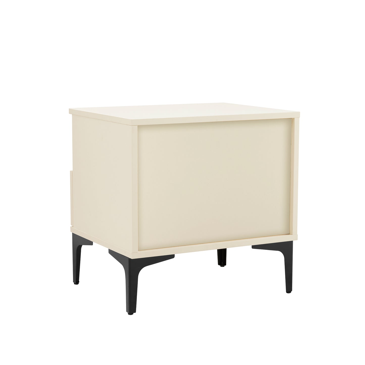 Amara Modern 20" Nightstand in Cream and Light Oak (1-Drawer) NS006-CR