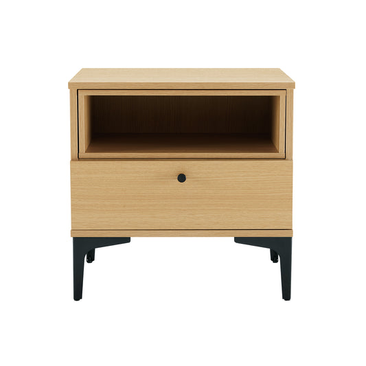 Amara Modern 20" Nightstand in Light Oak (1-Drawer) NS006-NA