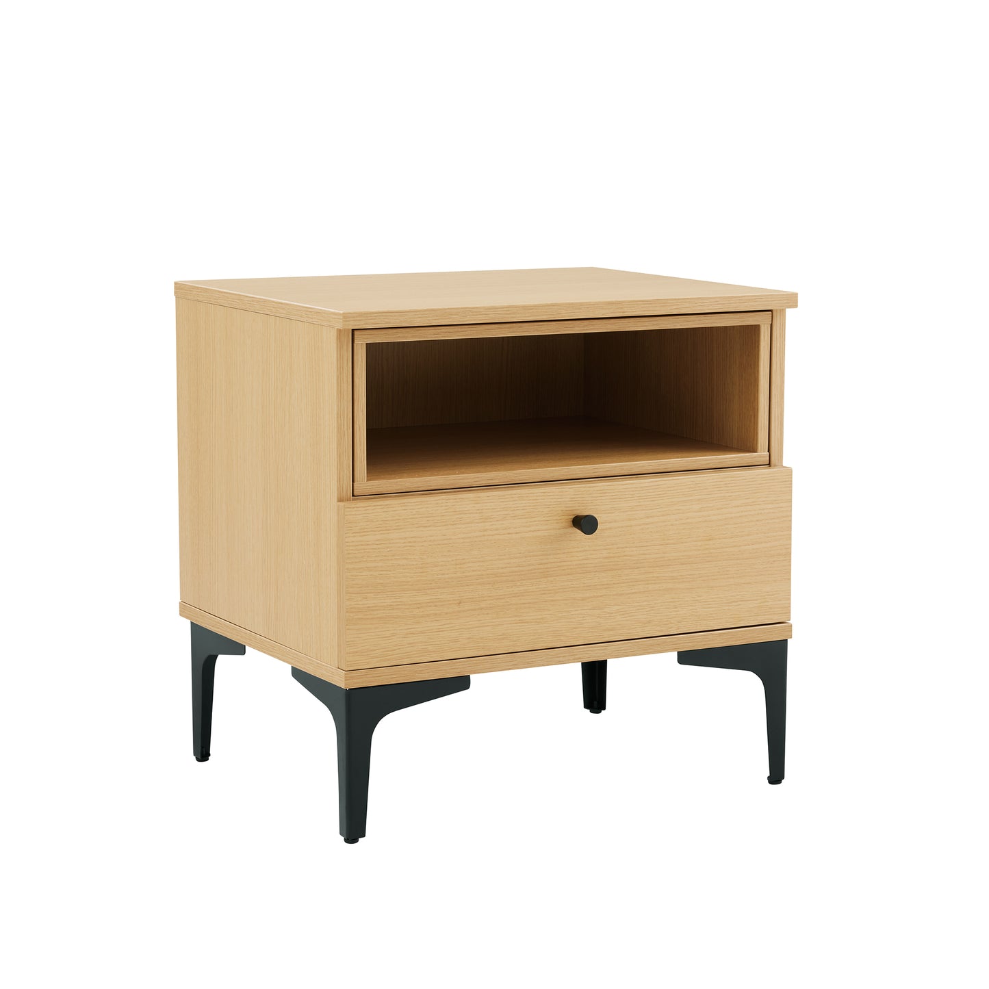Amara Modern 20" Nightstand in Light Oak (1-Drawer) NS006-NA