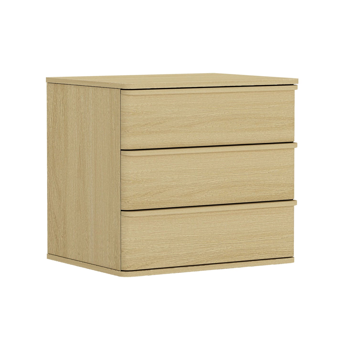 Molly Modern 26" Nightstand in Natural Oak (3-Drawer) NS008-NO