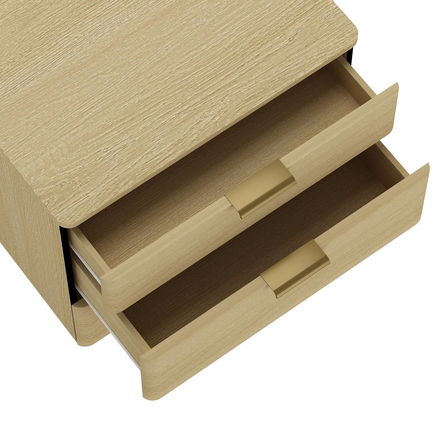 Payton Modern 26" Nightstand in Natural Oak (3-Drawer) NS009-GNO