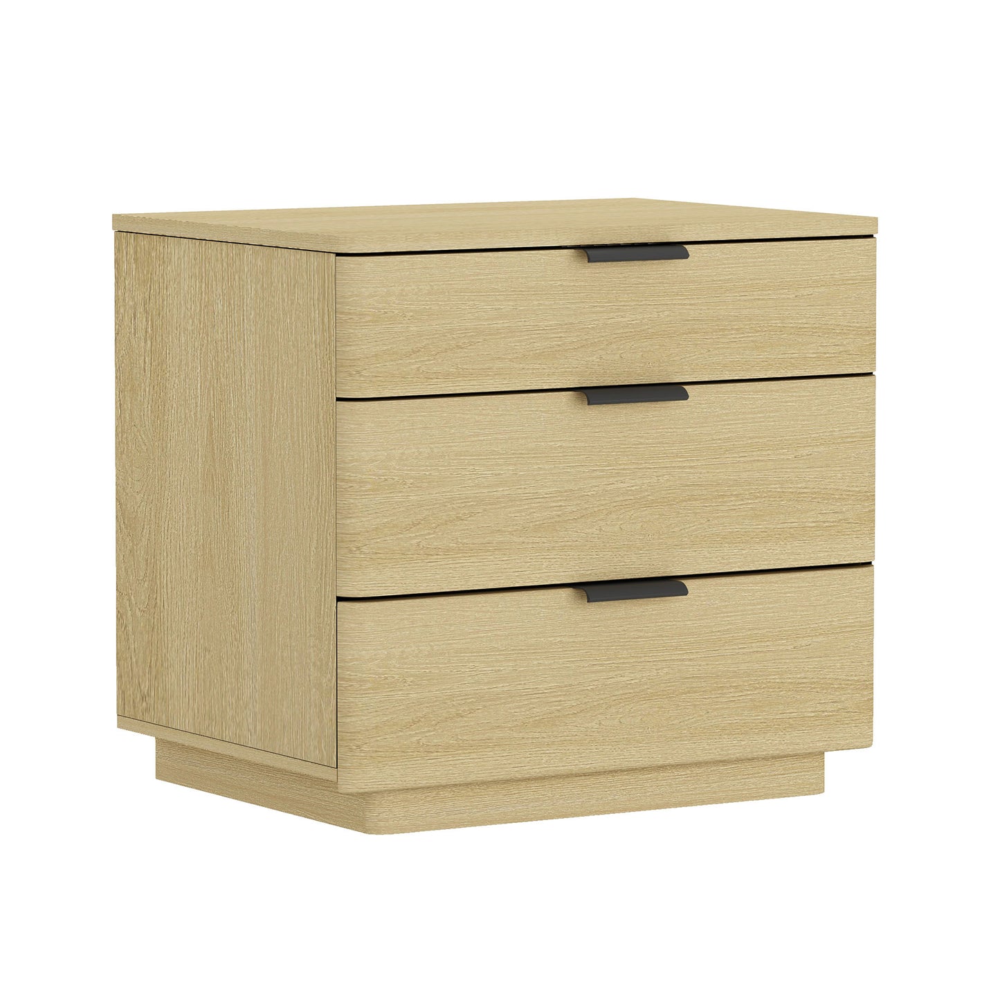 Payton Modern 26" Nightstand in Natural Oak (3-Drawer) NS009-NO