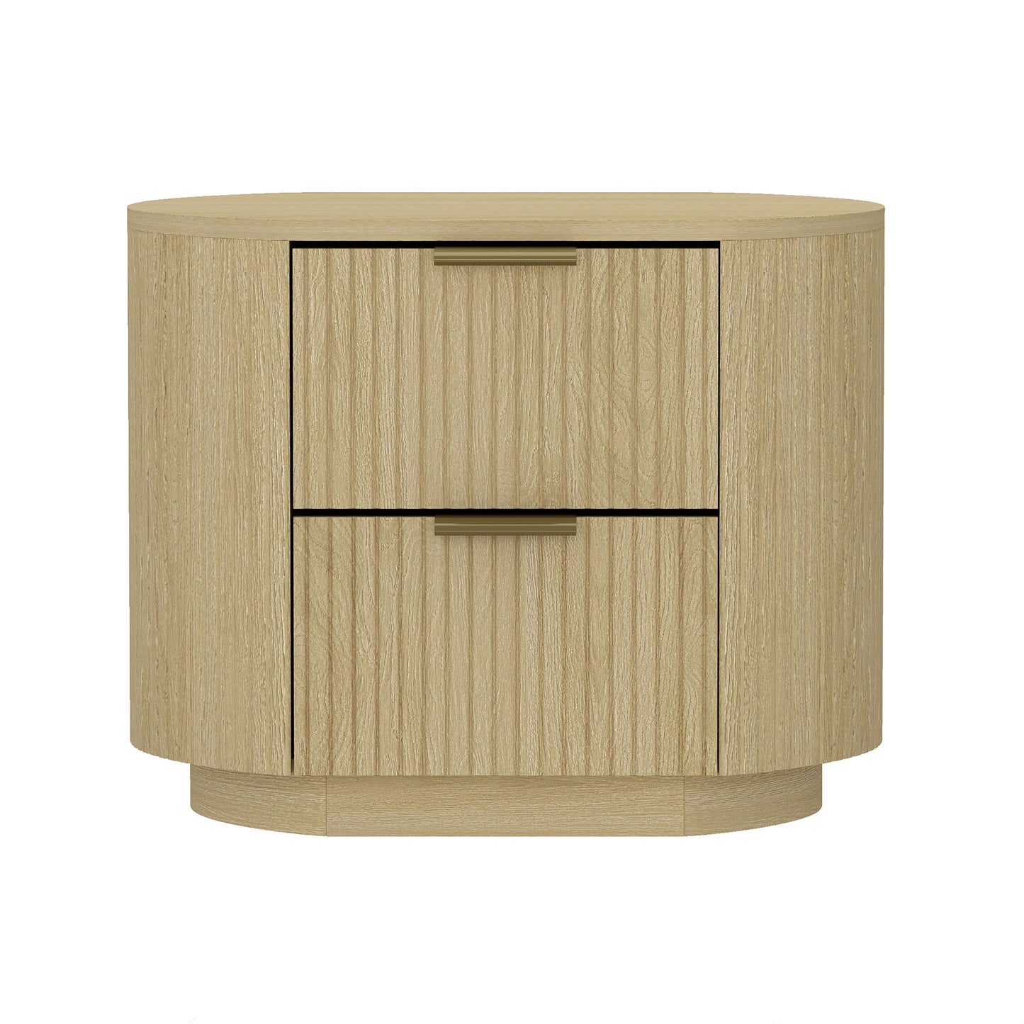 Olivia Modern 27" Nightstand in Natural Oak (2-Drawer) NS010-GNO