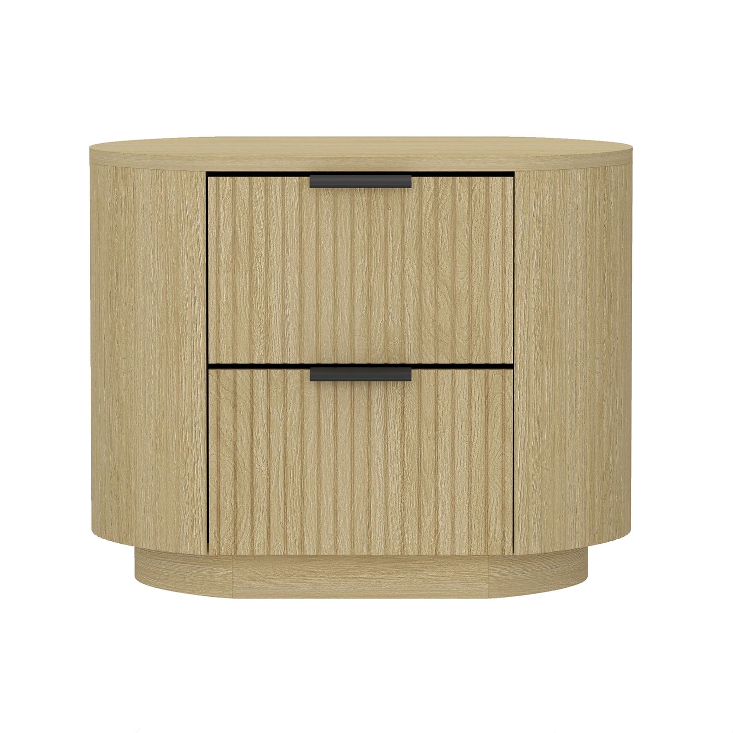 Olivia Modern 27" Nightstand in Natural Oak (2-Drawer) NS010-NO