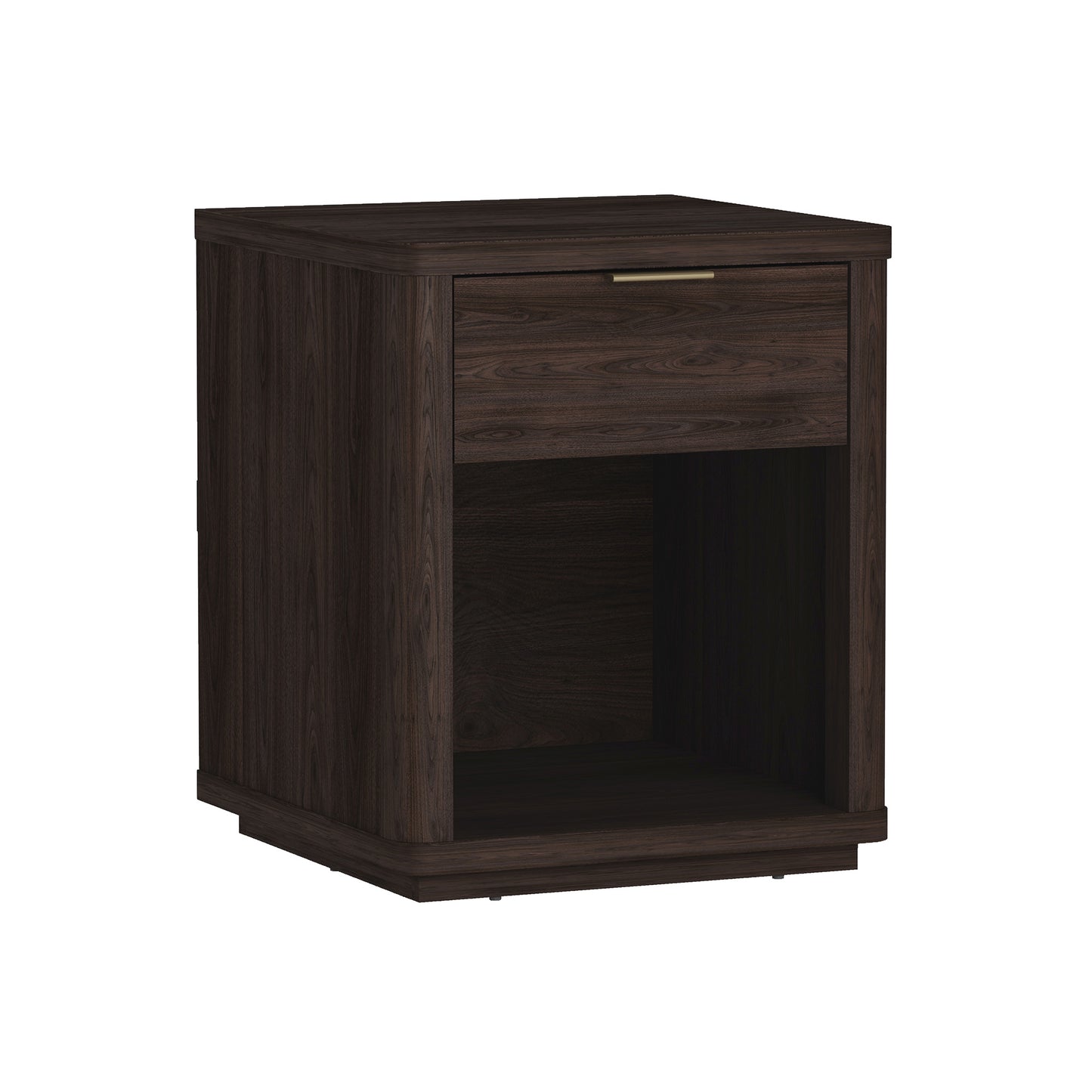 Evelyn Modern 20" Nightstand in Brown (1-Drawer) NS011-BR