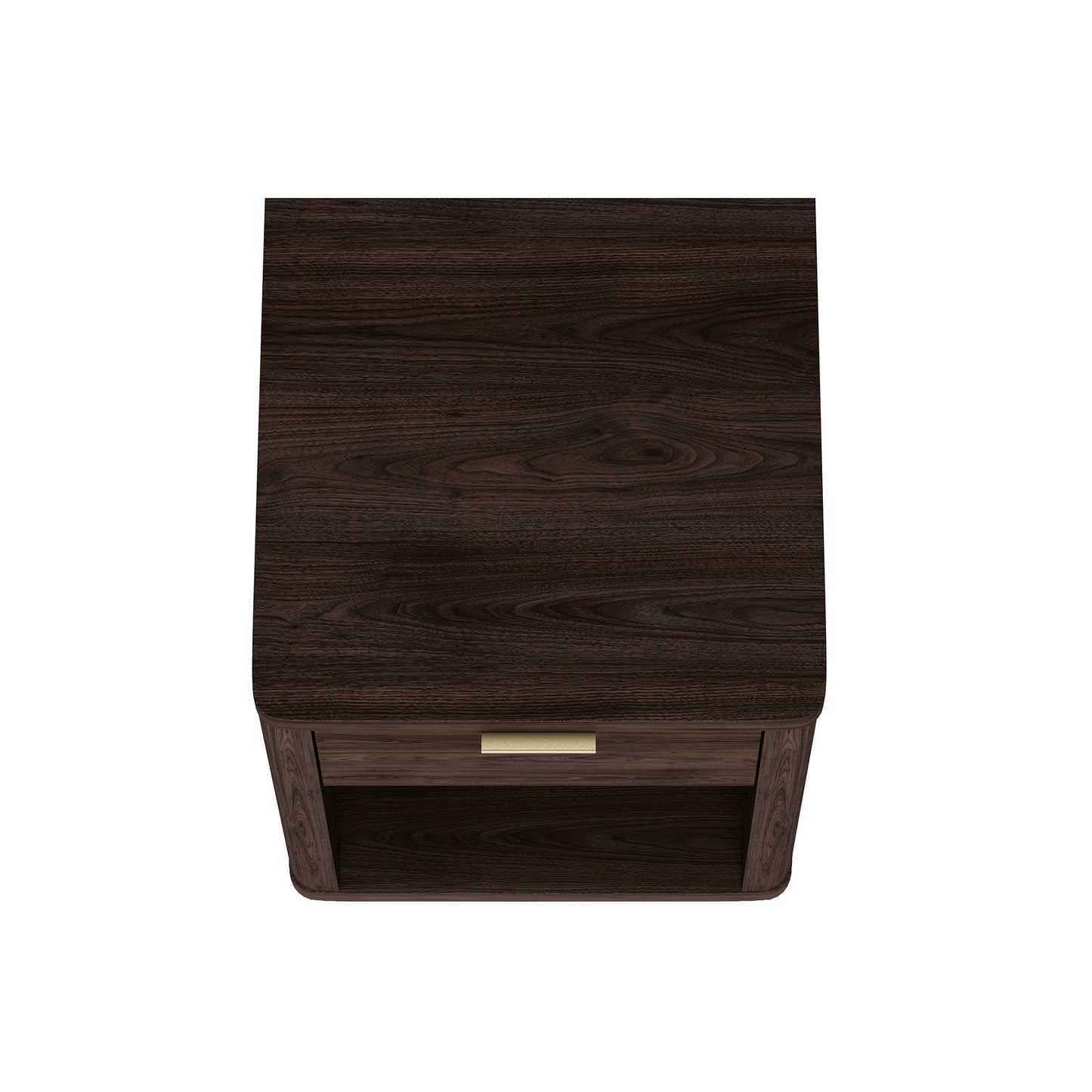 Evelyn Modern 20" Nightstand in Brown (1-Drawer) NS011-BR