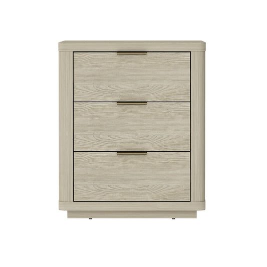 Evelyn Modern 20" Nightstand in Natural (3-Drawer) NS013-NA