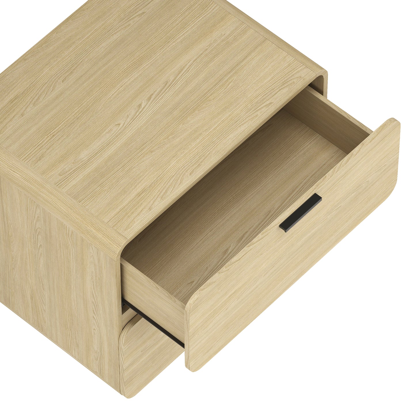 Chrystie Contemporary Modern 26" Nightstand in Natural (2-Drawer) NS016-NA