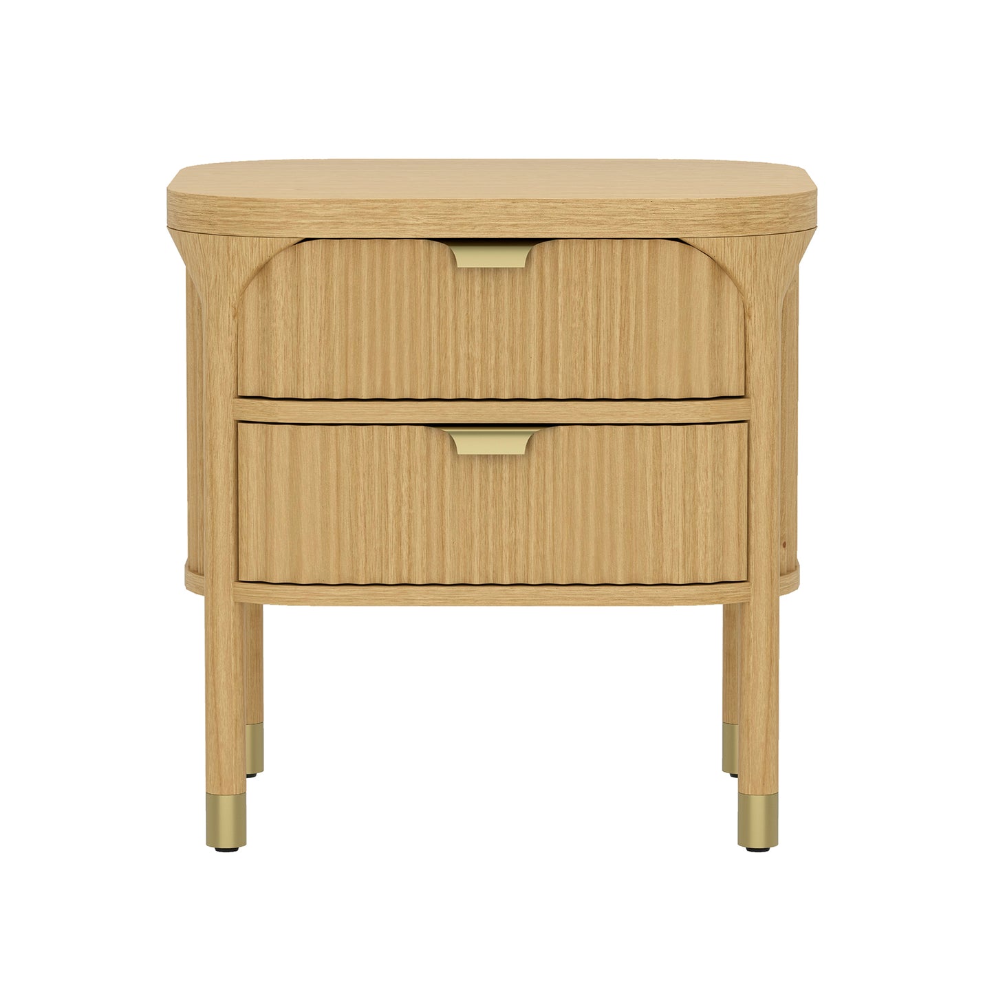 Park Contemporary 24" Nightstand in Natural (2-Drawer) NS1525-1
