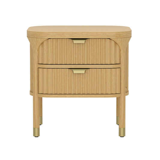Park Contemporary 24" Nightstand in Natural (2-Drawer) NS1525-1