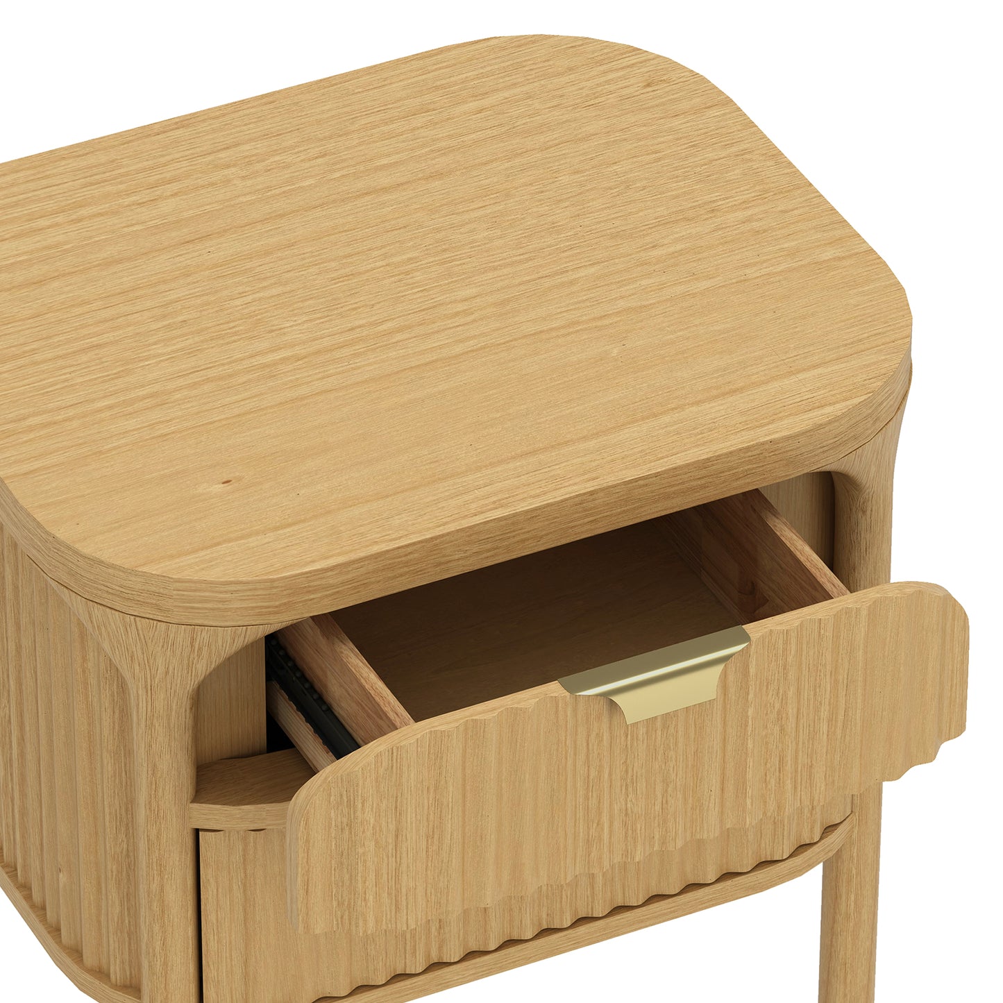 Park Contemporary 24" Nightstand in Natural (2-Drawer) NS1525-1