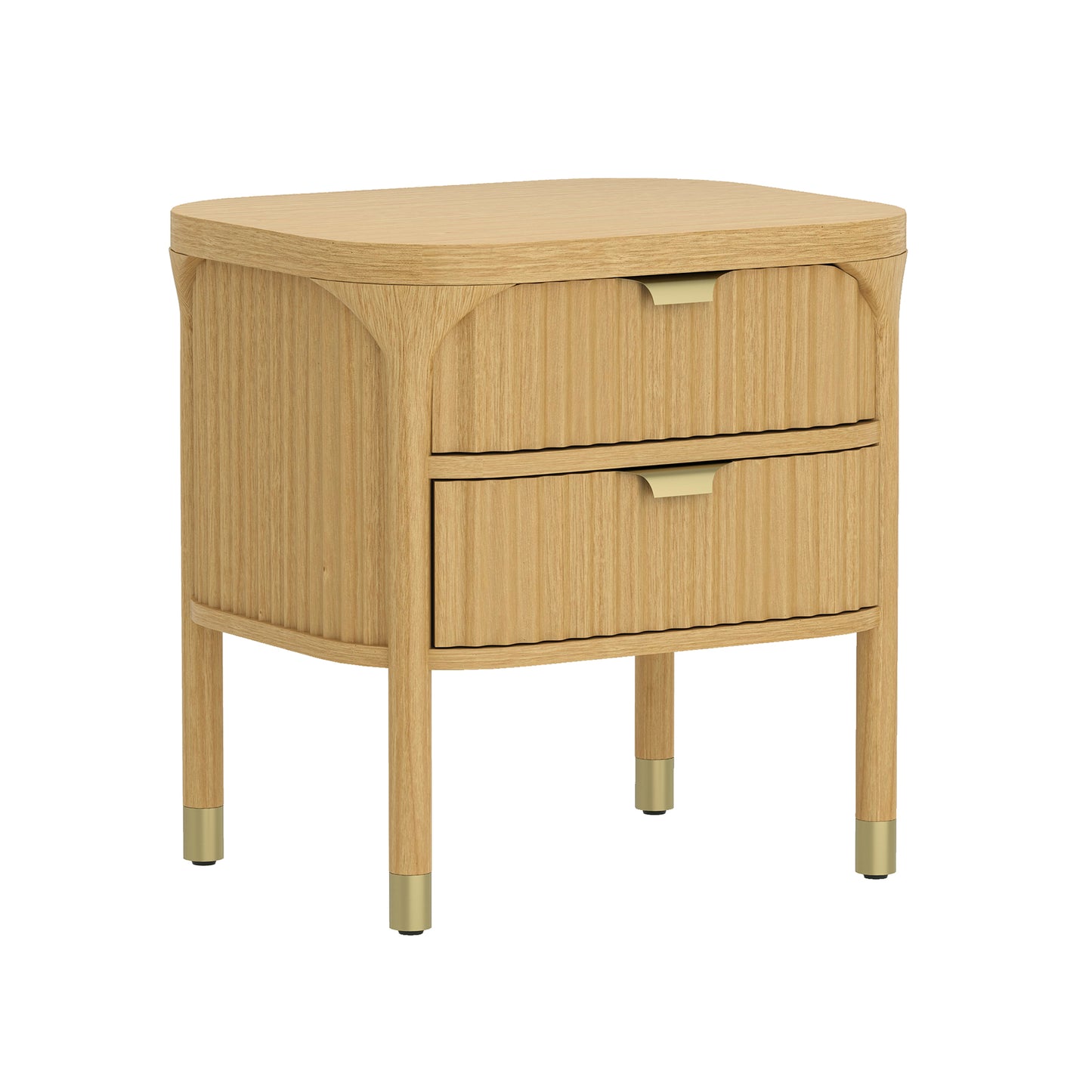 Park Contemporary 24" Nightstand in Natural (2-Drawer) NS1525-1