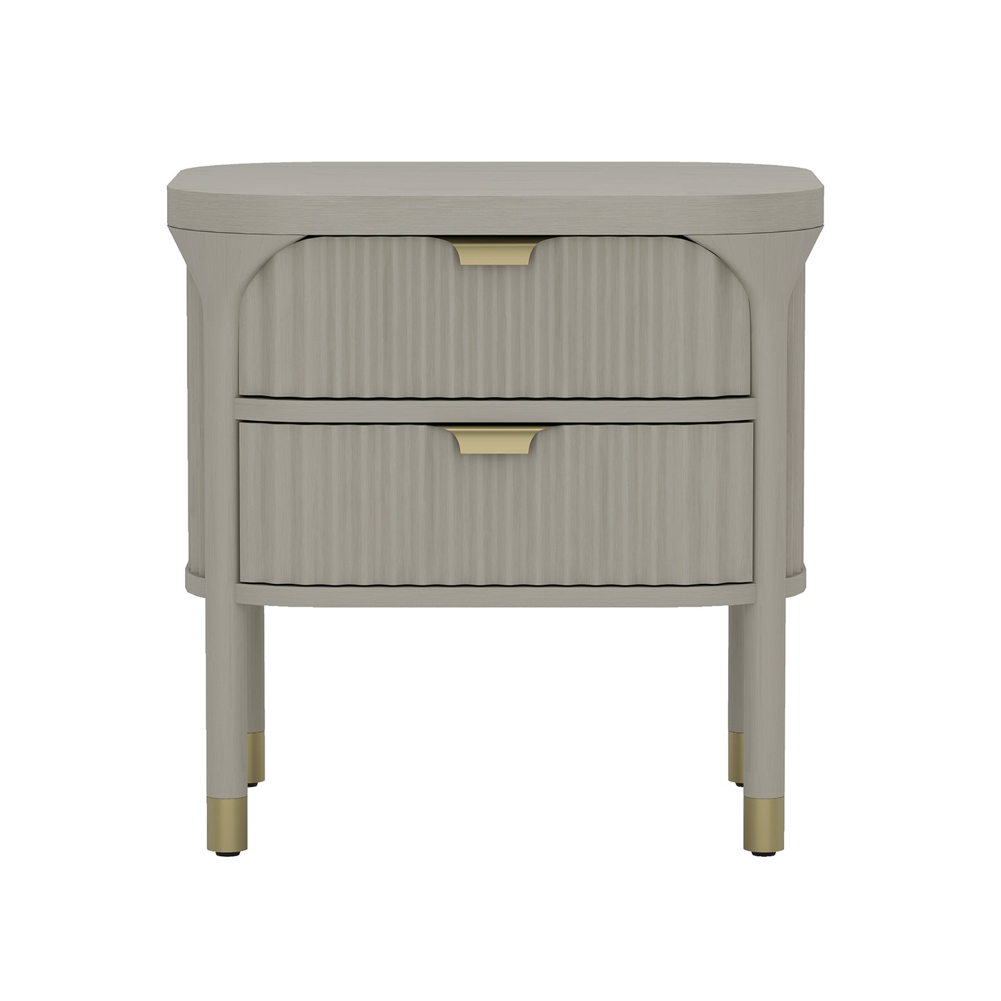 Park Contemporary 24" Nightstand in Gray (2-Drawer) NS1525-2