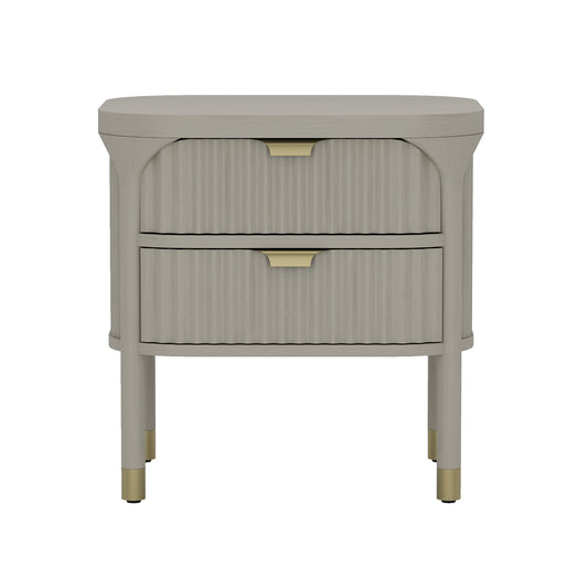 Park Contemporary 24" Nightstand in Gray (2-Drawer) NS1525-2