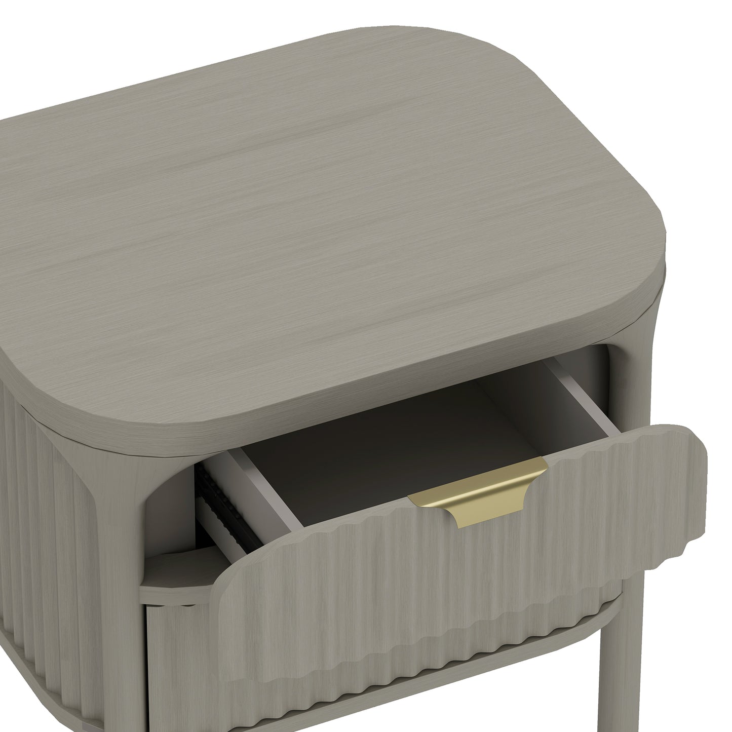 Park Contemporary 24" Nightstand in Gray (2-Drawer) NS1525-2