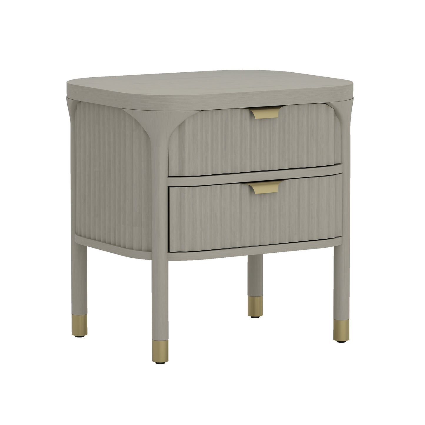 Park Contemporary 24" Nightstand in Gray (2-Drawer) NS1525-2