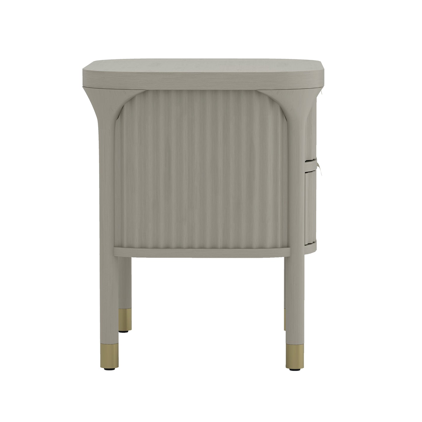 Park Contemporary 24" Nightstand in Gray (2-Drawer) NS1525-2