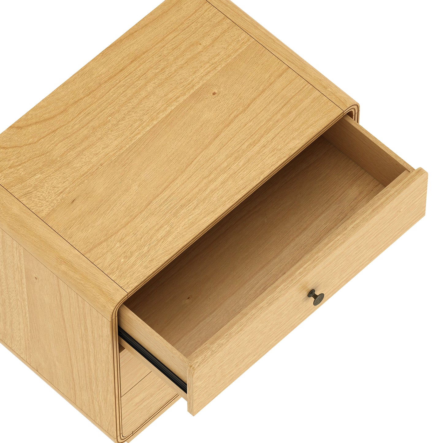 Liora Contemporary 28" Nightstand in Natural (2-Drawer) NS1527-1