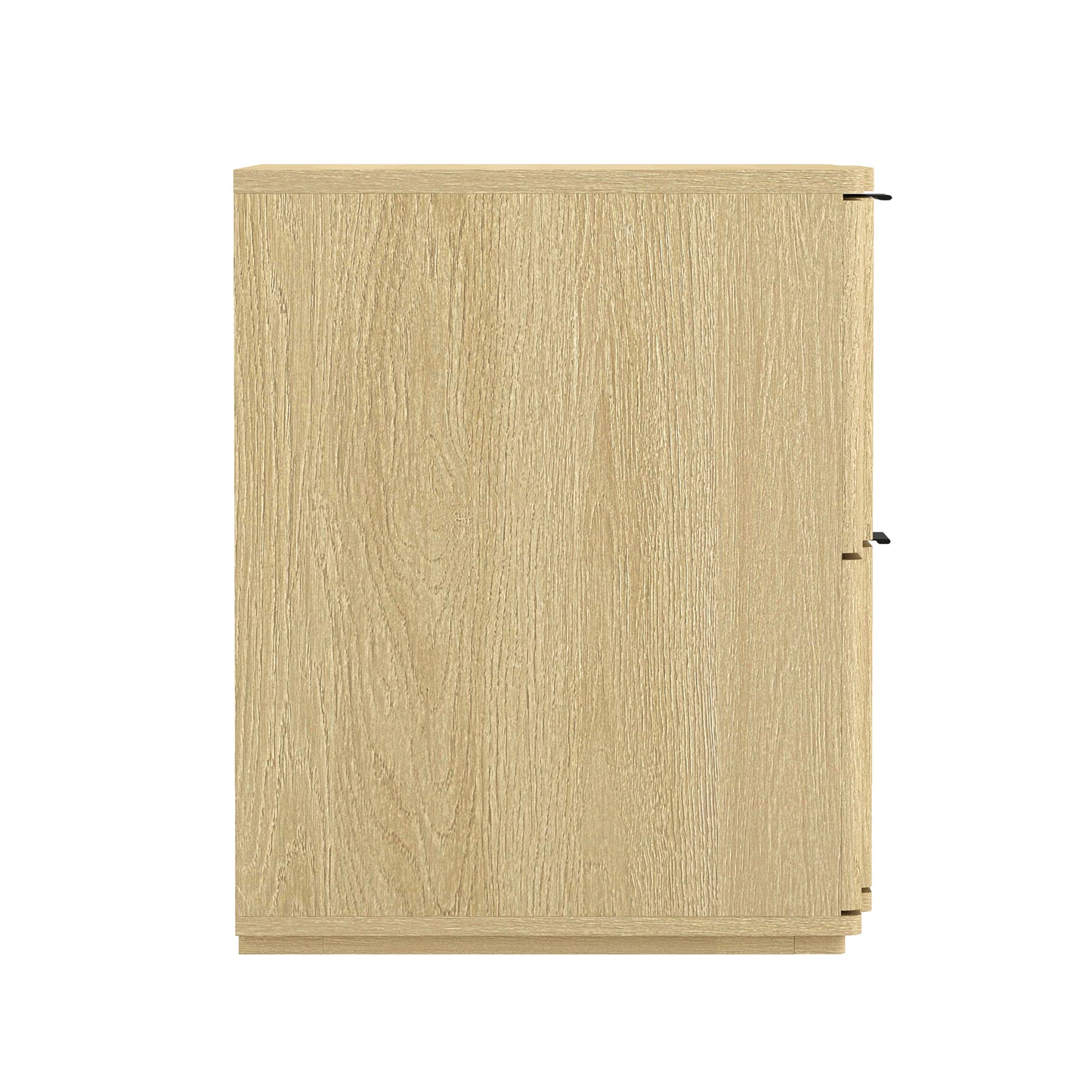 Clive Mid-Century Modern 22" Nightstand in Natural and Black (2-Drawer) NS1560-4