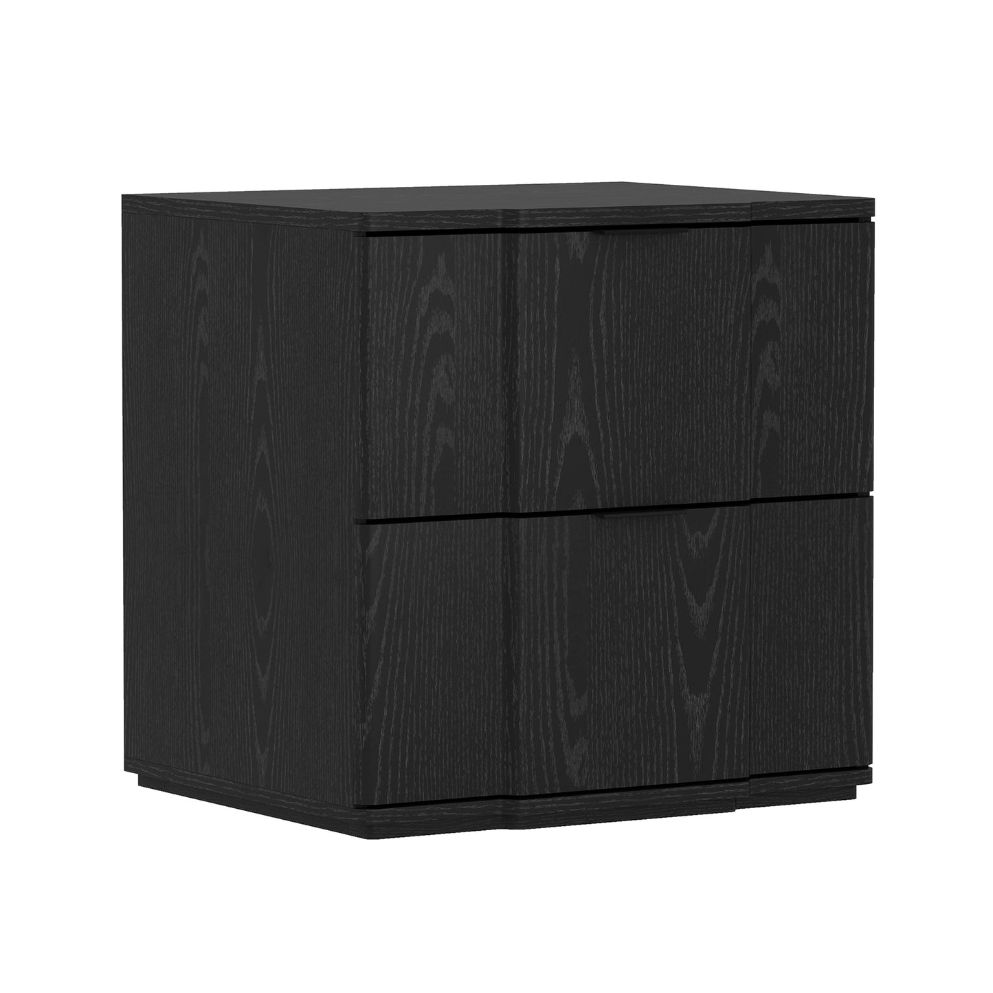 Clive Mid-Century Modern 22" Nightstand in Black (2-Drawer) NS1560-5