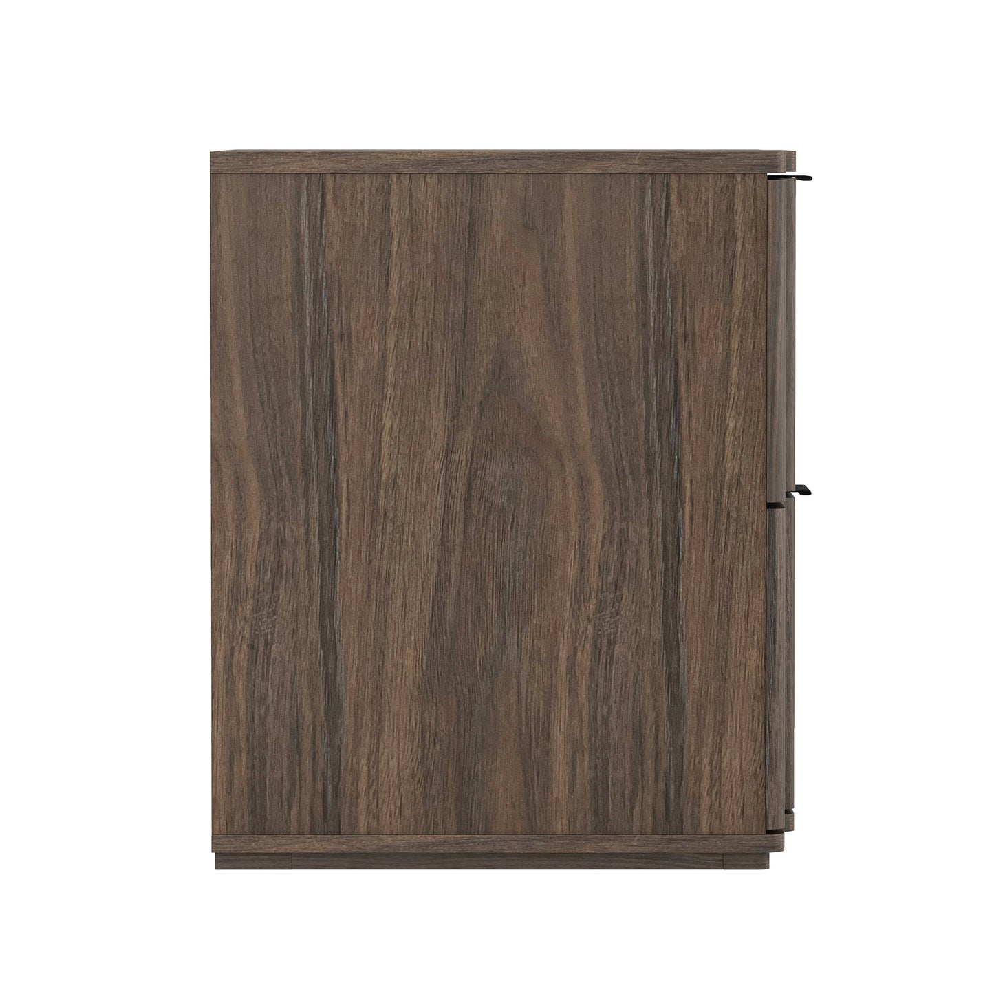 Clive Mid-Century Modern 22" Nightstand in Walnut and Black (2-Drawer) NS1560-6