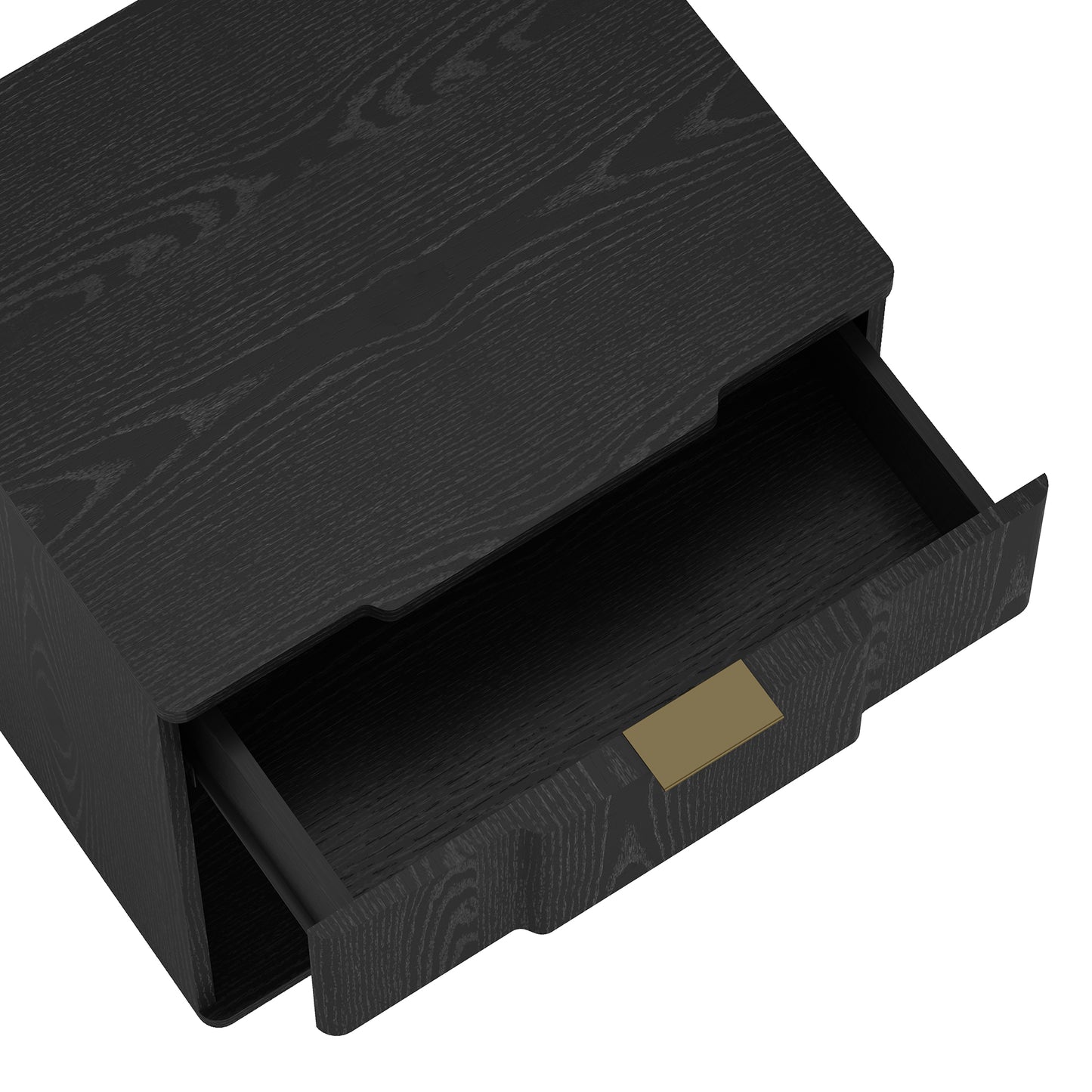 Clive Mid-Century Modern 22" Nightstand in Black (1-Drawer) NS1561-2