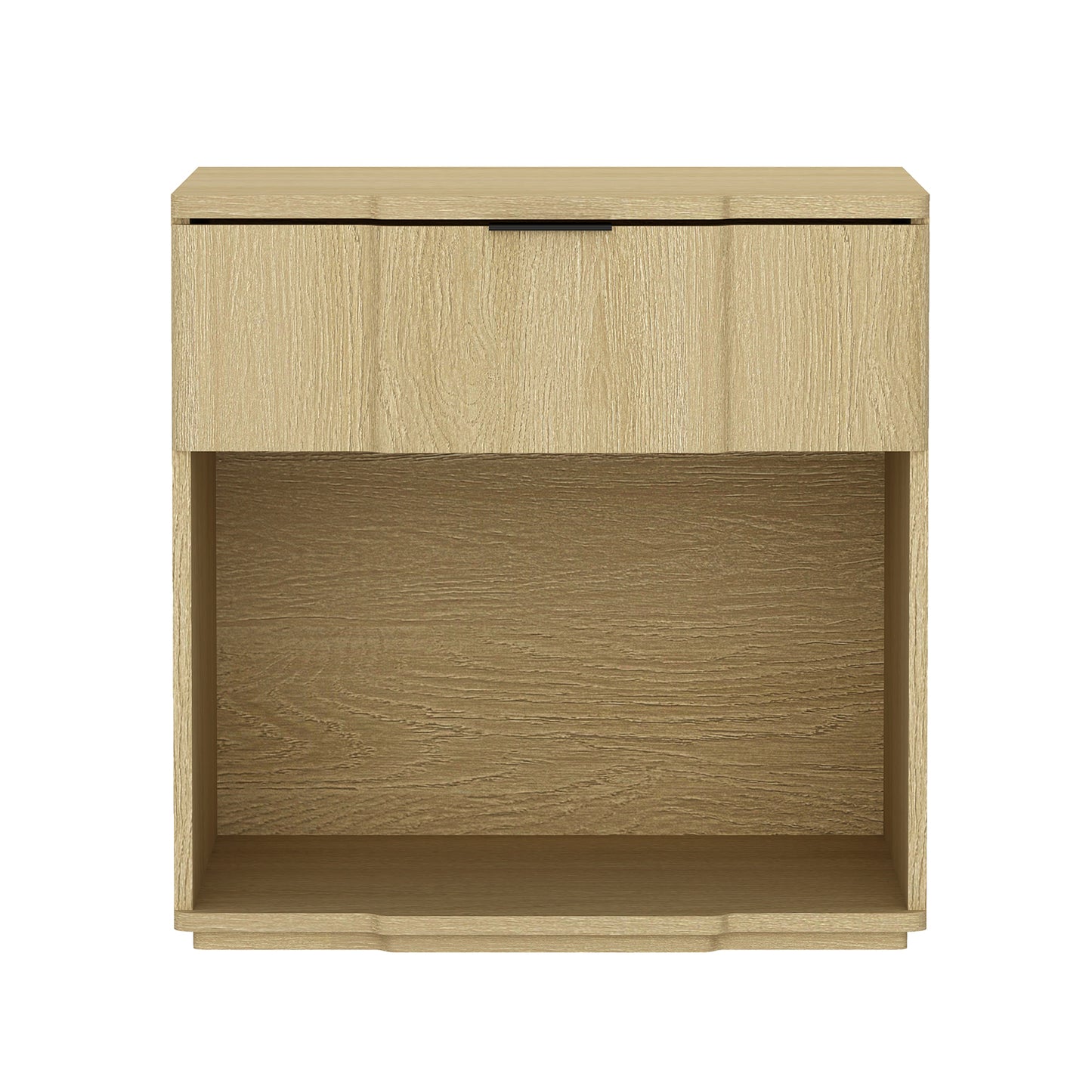 Clive Mid-Century Modern 22" Nightstand in Natural Oak (1-Drawer) NS1561-4
