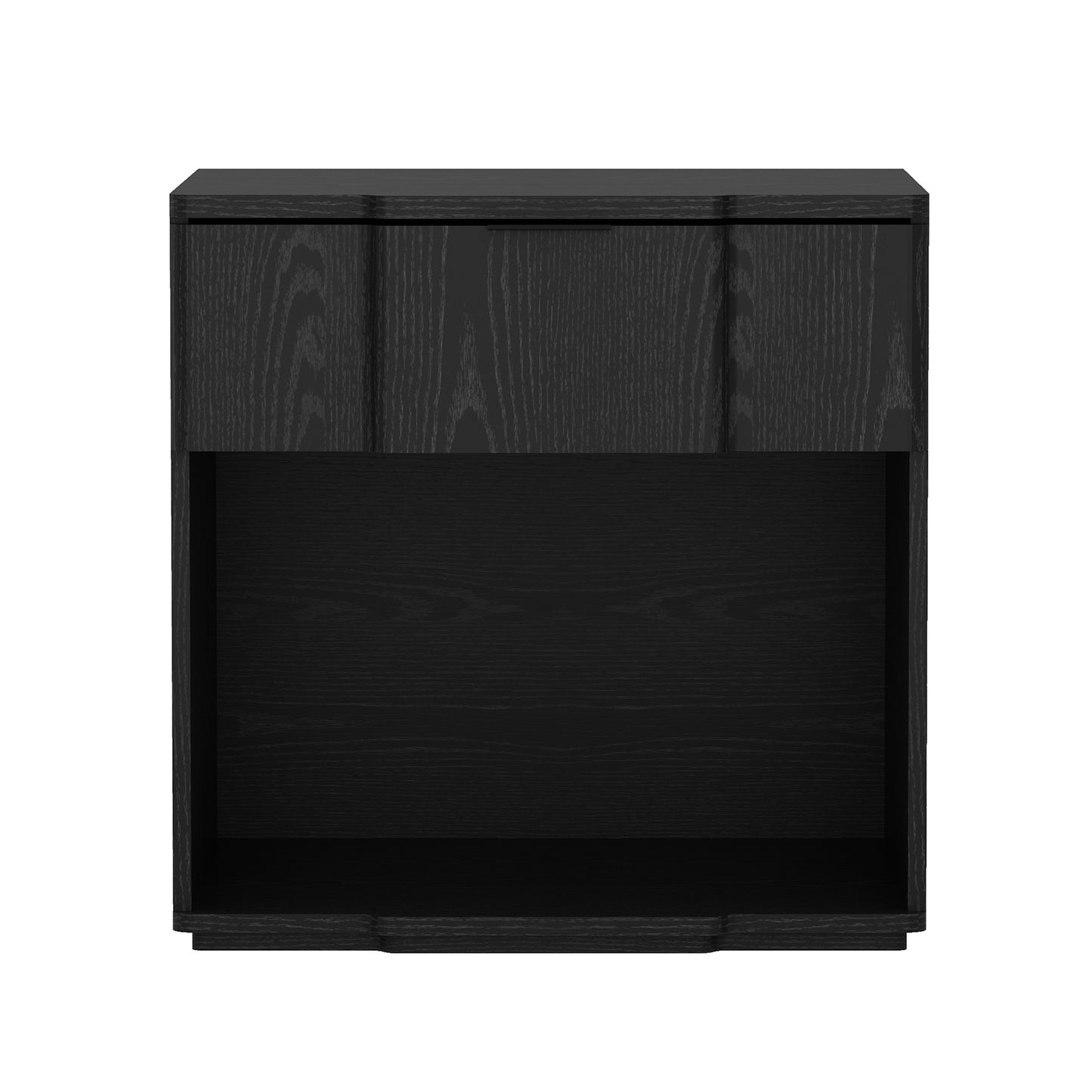 Clive Mid-Century Modern 22" Nightstand in Black (1-Drawer) NS1561-5