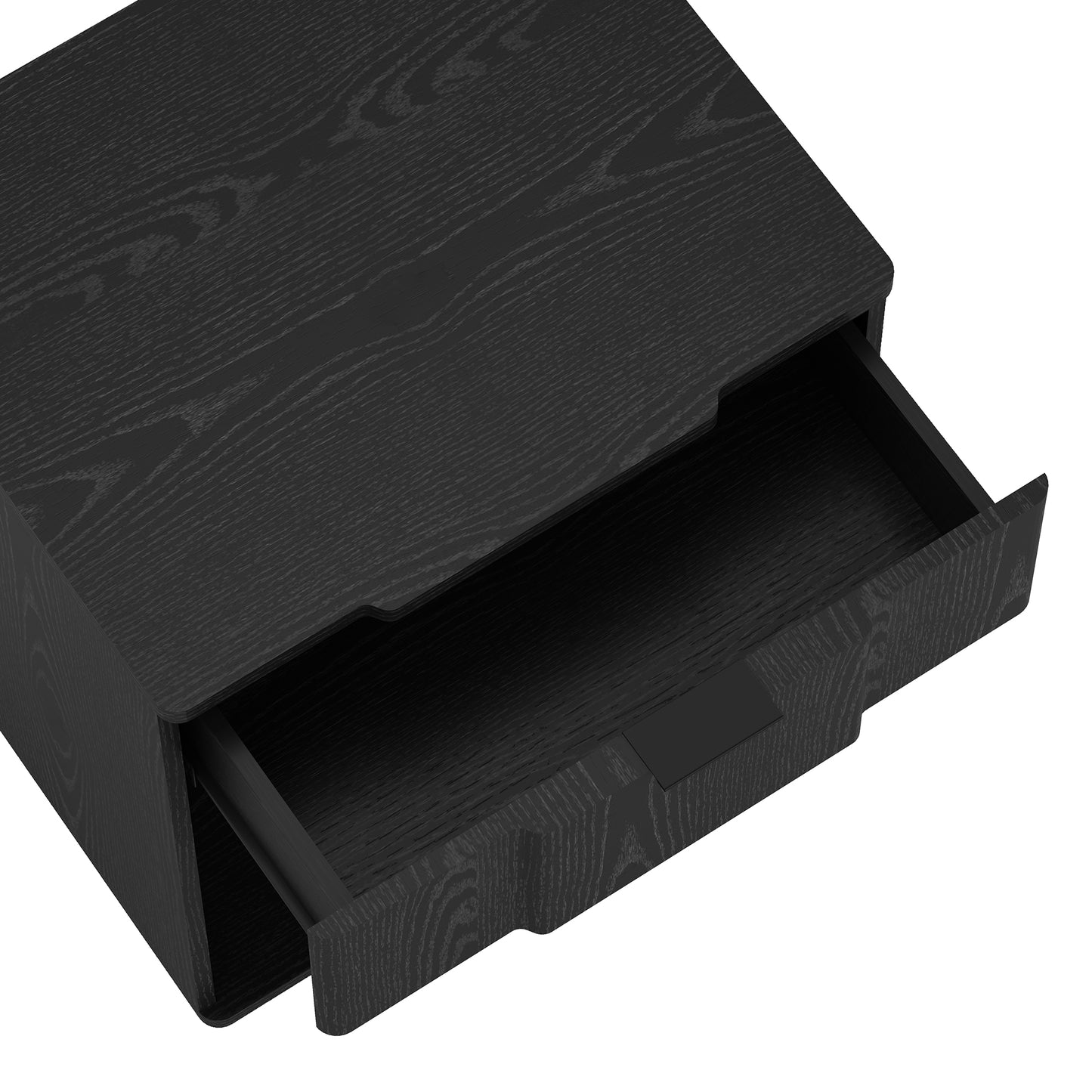 Clive Mid-Century Modern 22" Nightstand in Black (1-Drawer) NS1561-5