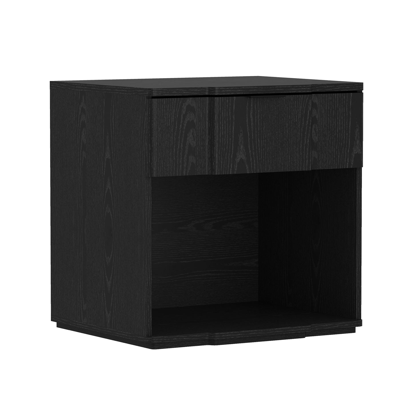 Clive Mid-Century Modern 22" Nightstand in Black (1-Drawer) NS1561-5