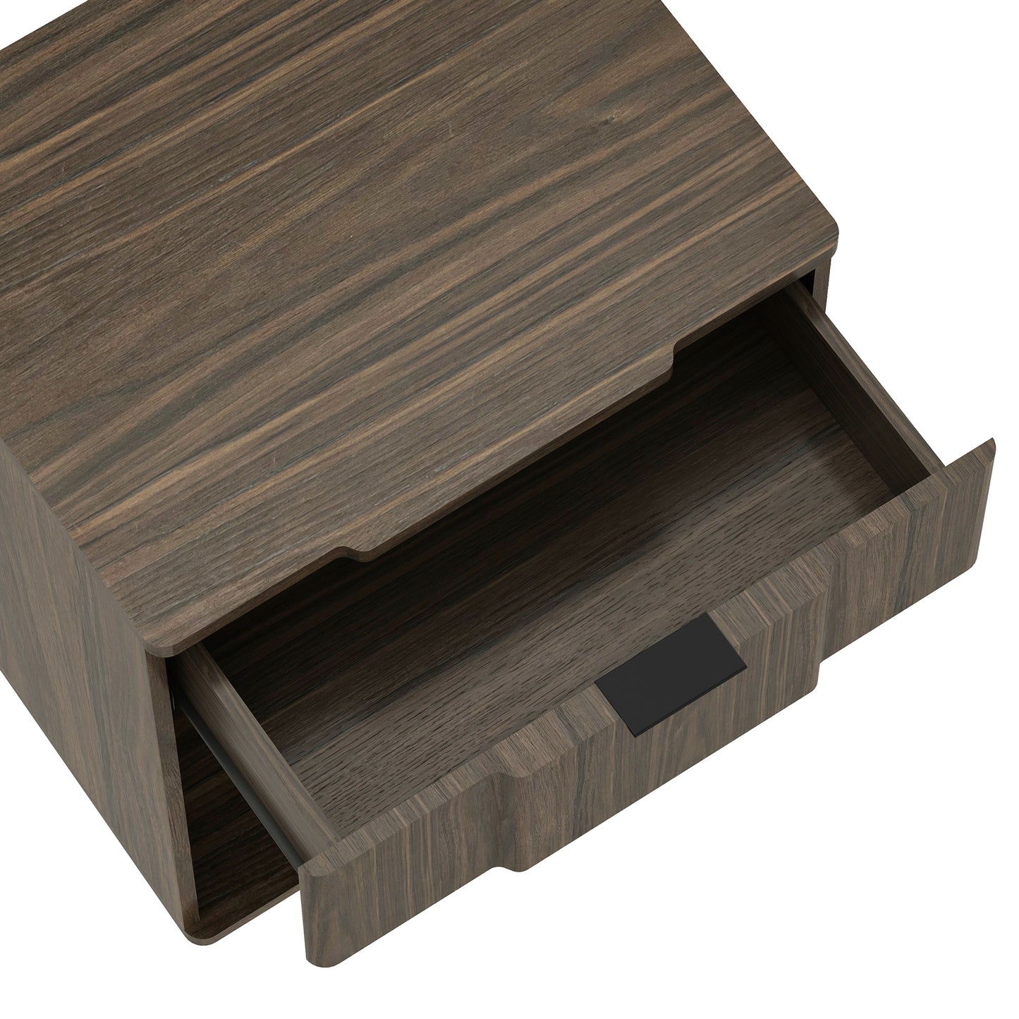 Clive Mid-Century Modern 22" Nightstand in Walnut (1-Drawer) NS1561-6