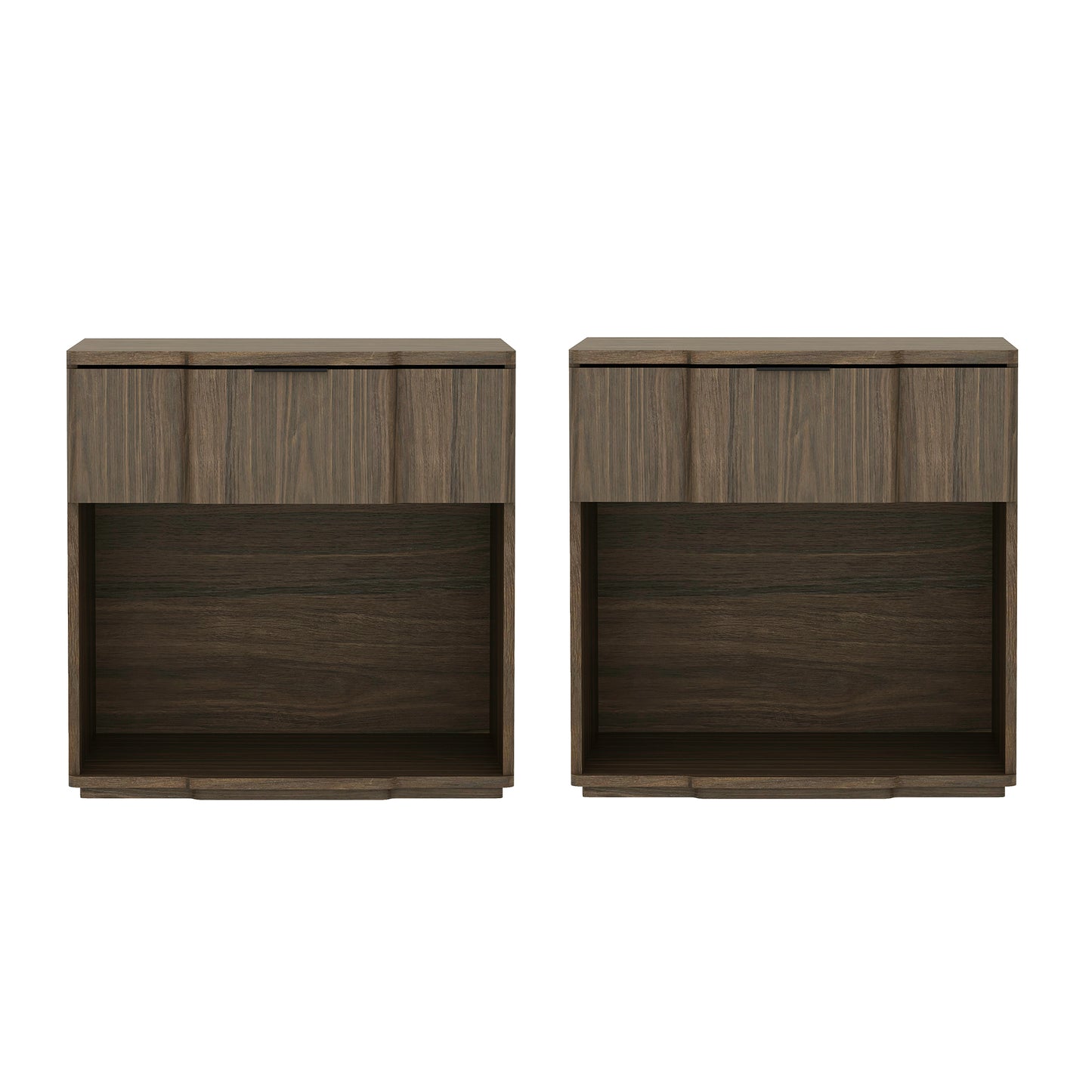 Clive Mid-Century Modern 22" Nightstand in Walnut (1-Drawer) NS1561-6