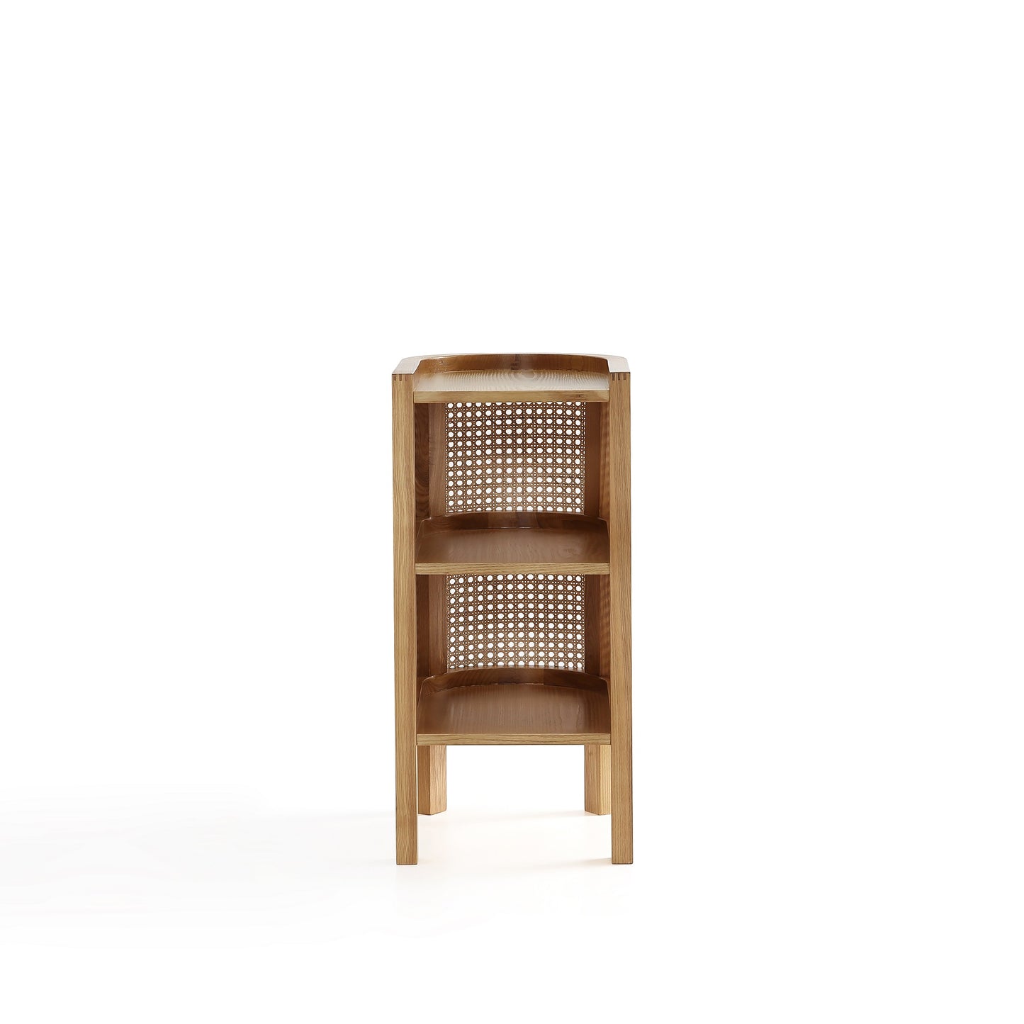 Manhattan Comfort Versailles End Table in Nature Cane NSCA01-NA