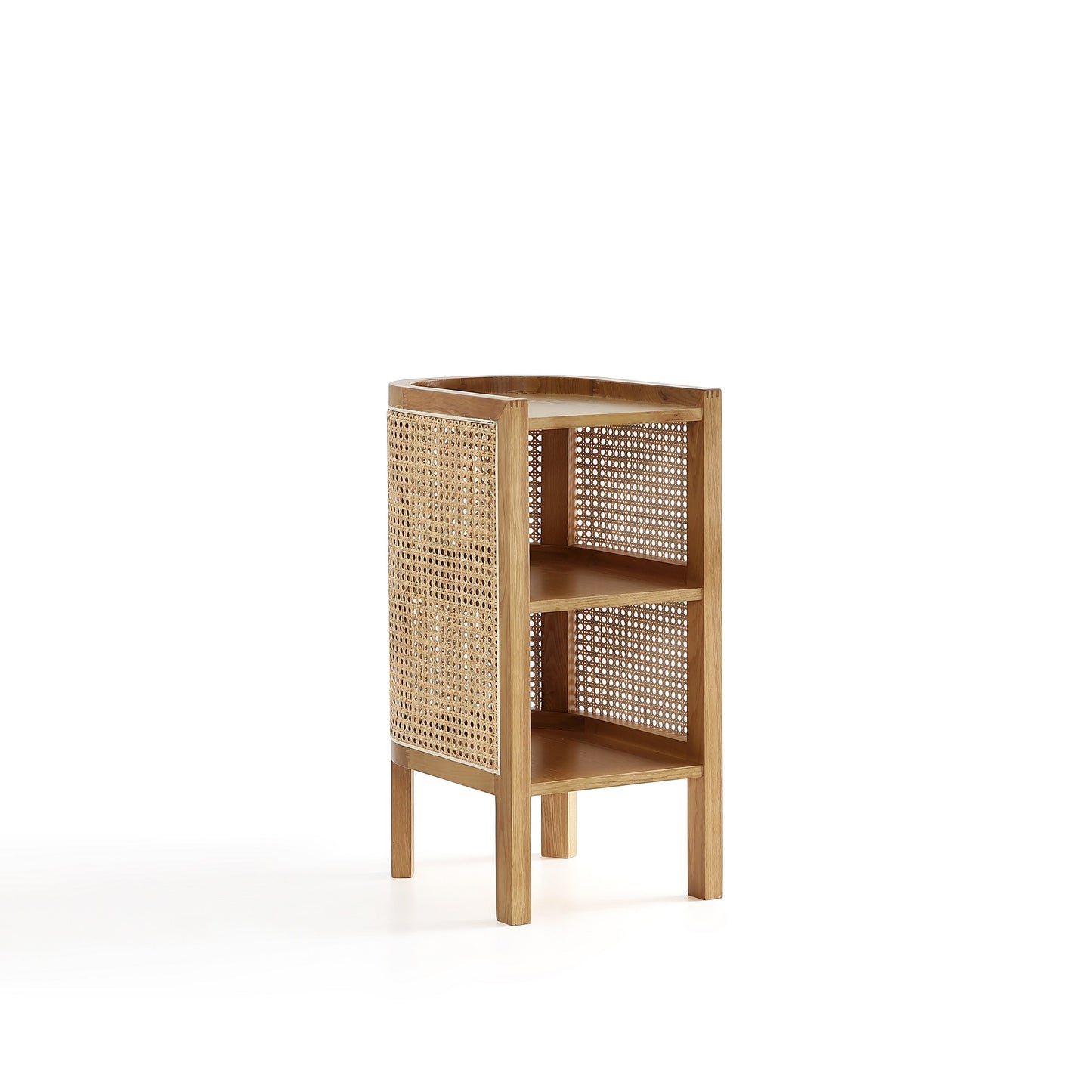 Manhattan Comfort Versailles End Table in Nature Cane NSCA01-NA
