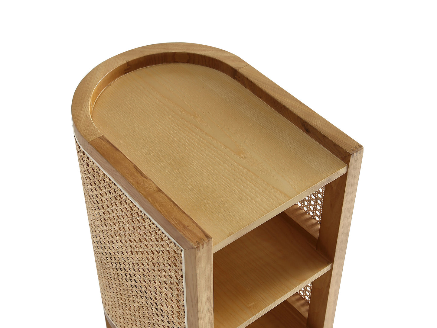 Manhattan Comfort Versailles End Table in Nature Cane NSCA01-NA