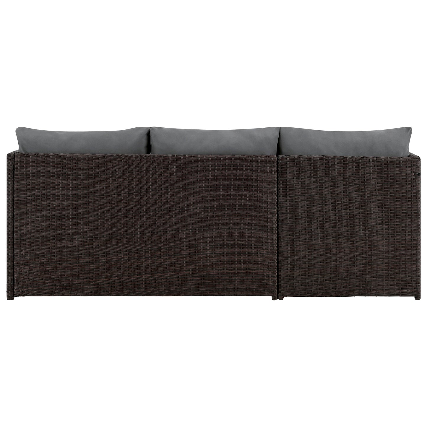 Menton Modern 3-Piece Sectional Set in Brown and Gray OD-CV009-GY