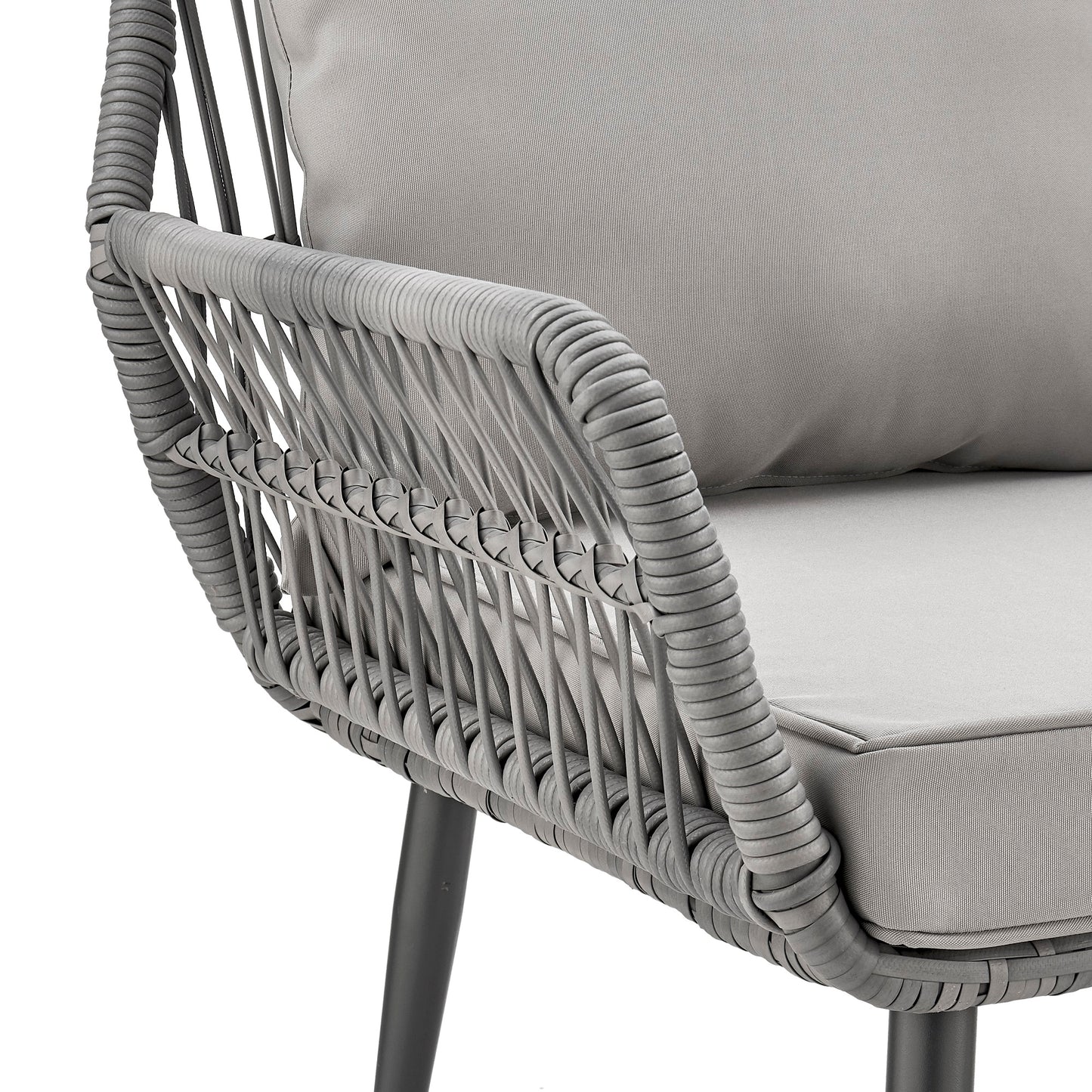 Cannes Modern 3-Piece Conversation Set in Gray OD-CV012-GY