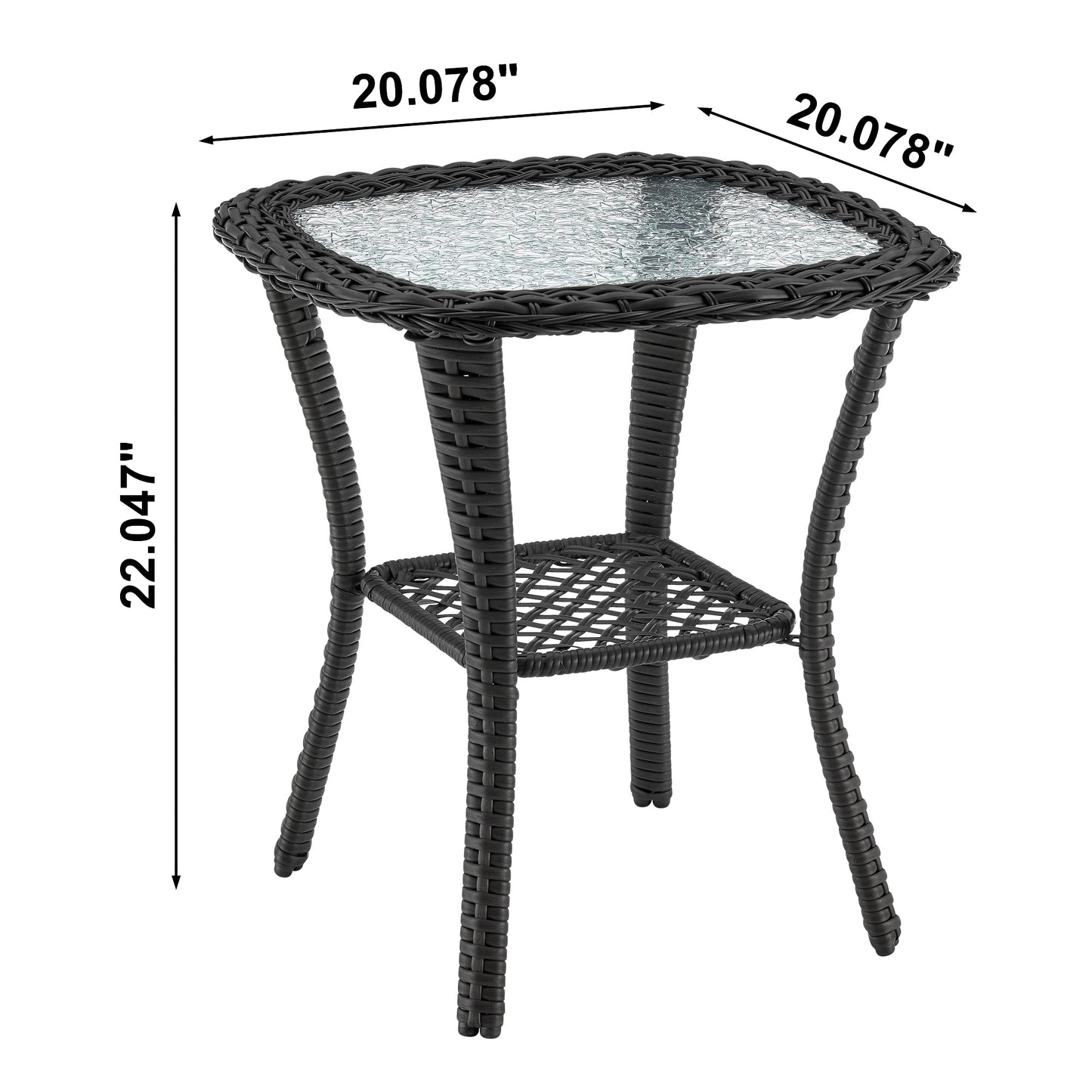 Fruttuo Traditional 3-Piece Conversation Set for Patio, Porch and Living Areas