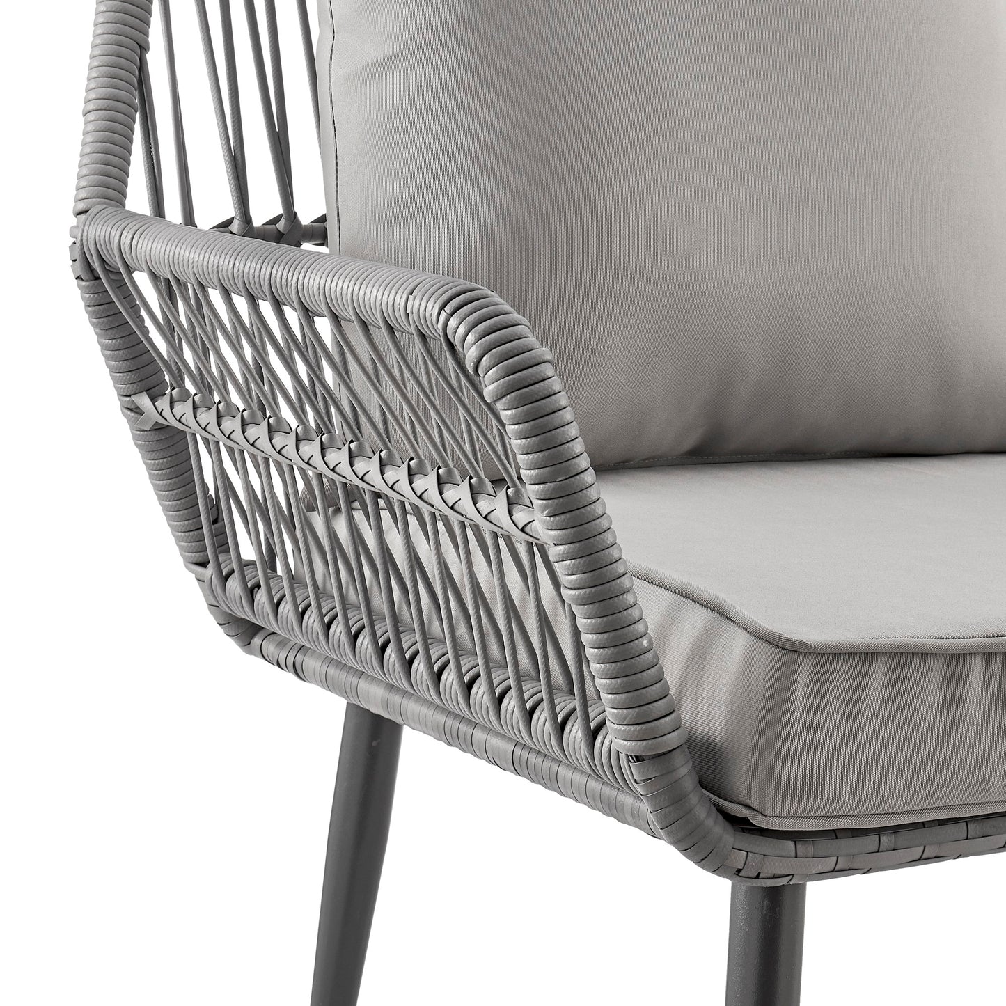 Portofino Modern 4-Piece Conversation Set in Gray OD-CV019-GY